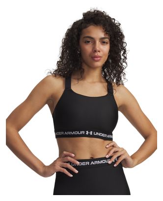 Brassière Under Armour HeatGear Maintien Élevé Noir Femme