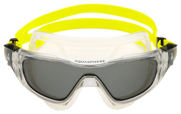 Masque de Natation Aquasphere Vista Pro.A Transparent / Jaune - Verres Dark