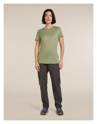Maglietta tecnica Icebreaker 150 Tech Lite verde da donna