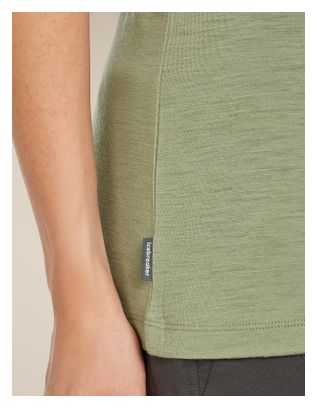 Maglietta tecnica Icebreaker 150 Tech Lite verde da donna