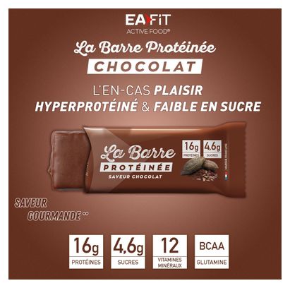 EAFIT La Barre Protéinée Chocolat - Boite de 24 barres