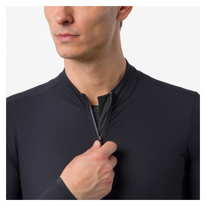 Maglia a maniche lunghe Castelli Thermowoven nera da uomo