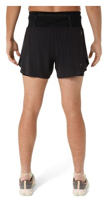 Pantalones cortos Asics Fujitrail Elite negros para hombre