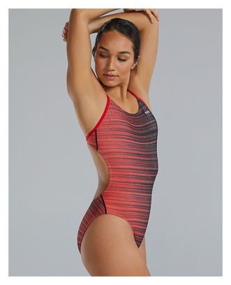 Maillot de bain Tyr Durafast Elite Speedwarp Cutoutfit Rouge Femme