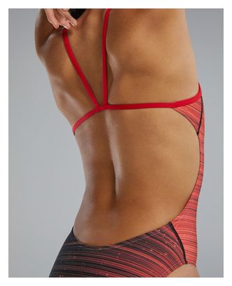 Maillot de bain Tyr Durafast Elite Speedwarp Cutoutfit Rouge Femme