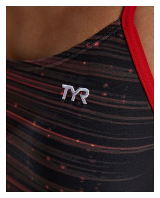 Maillot de bain Tyr Durafast Elite Speedwarp Cutoutfit Rouge Femme