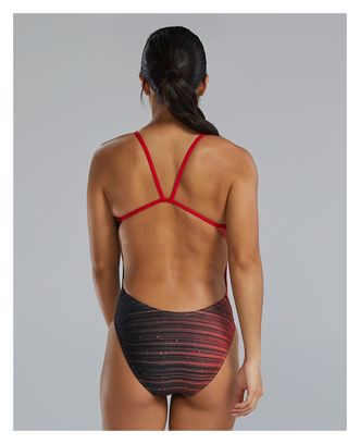 Maillot de bain Tyr Durafast Elite Speedwarp Cutoutfit Rouge Femme