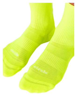 Circle Speedy High Planet 2.0 Yellow Running Socks