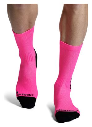 Chaussettes X-Socks Run Discover Crew Rose/Noir