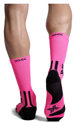 Chaussettes X-Socks Run Discover Crew Rose/Noir
