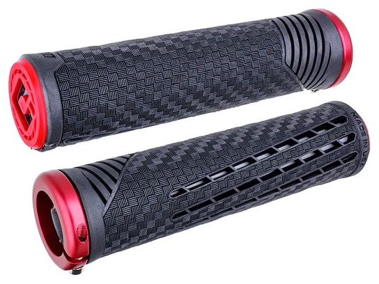 Paire de Grips ODI CF V2.1 Noir Rouge