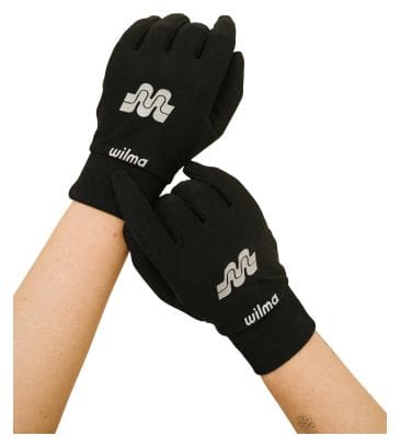 Guantes largos de entretiempo para mujer Wilma Charlie Negro