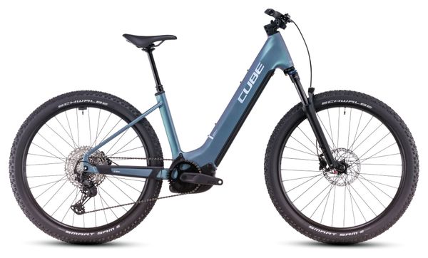 VTT Électrique Semi-Rigide Cube Reaction Hybrid Pro 600 Easy Entry Shimano Deore/Deore XT 12V 600 Wh 27.5'' Bleu Vert Smaragd 2025