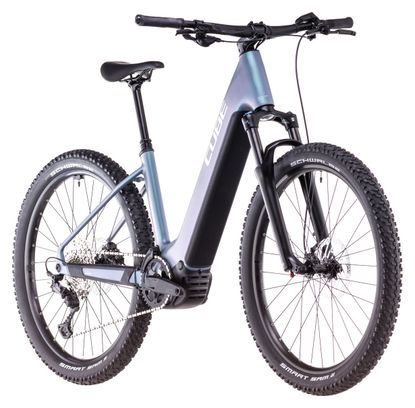 VTT Électrique Semi-Rigide Cube Reaction Hybrid Pro 600 Easy Entry Shimano Deore/Deore XT 12V 600 Wh 27.5'' Bleu Vert Smaragd 2025