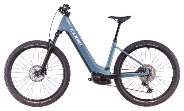 VTT Électrique Semi-Rigide Cube Reaction Hybrid Pro 600 Easy Entry Shimano Deore/Deore XT 12V 600 Wh 27.5'' Bleu Vert Smaragd 2025