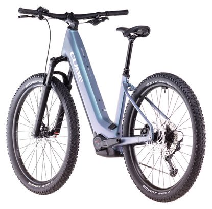 VTT Électrique Semi-Rigide Cube Reaction Hybrid Pro 600 Easy Entry Shimano Deore/Deore XT 12V 600 Wh 27.5'' Bleu Vert Smaragd 2025