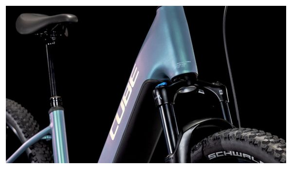 VTT Électrique Semi-Rigide Cube Reaction Hybrid Pro 600 Easy Entry Shimano Deore/Deore XT 12V 600 Wh 27.5'' Bleu Vert Smaragd 2025