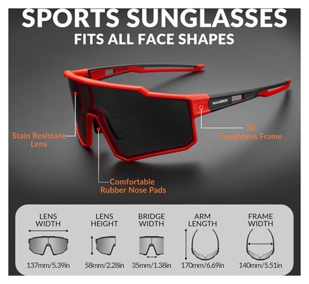 Lunette VTT Vélo Protection UV400 TR90