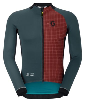Chaqueta cortavientos Scott RC Pro Warm Gore-Tex Remix Verde/Rojo