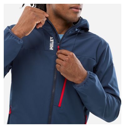 Giacca Softshell Millet Seneca Shield Hoodie blu da uomo