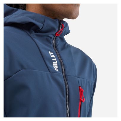 Giacca Softshell Millet Seneca Shield Hoodie blu da uomo