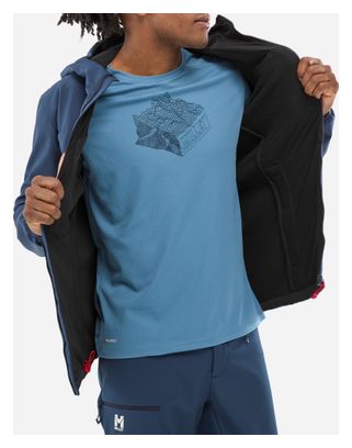 Giacca Softshell Millet Seneca Shield Hoodie blu da uomo