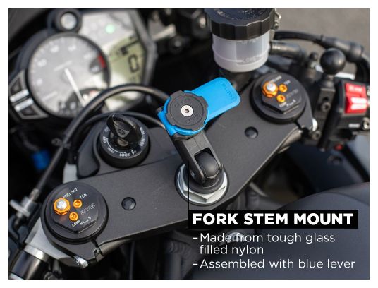 Support Smartphone Quad Lock Fork Stem Mount pour Fourche Moto