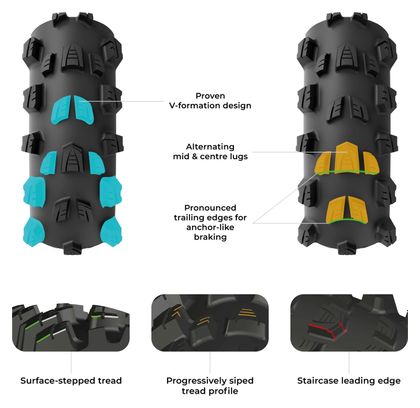 Pneumatico MTB Vittoria Mostro Trail 27,5'' Tubeless Ready Pieghevole Cinghia Antiforatura Formulazione Graphene 4Compound