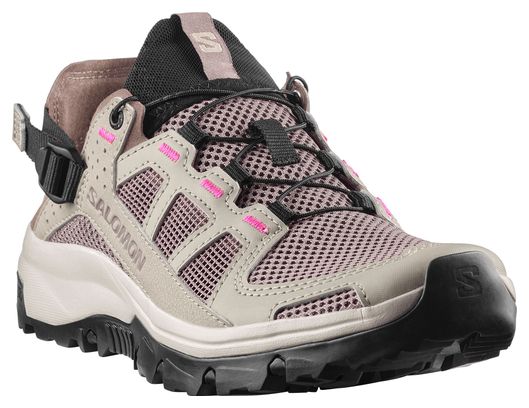 Amphibische Schuhe Salomon Techamphibian 5 Beige/Rosa Damen