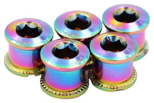 Vis de Cheminées Pride Vortex Chromoly 6.5mm Oil Slick