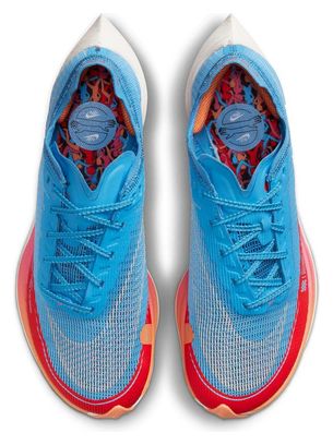 Chaussures de Running Nike ZoomX Vaporfly Next% 2 Bleu Rouge Femme