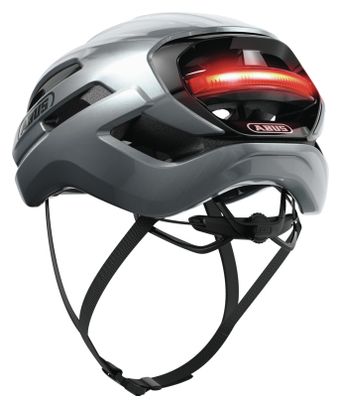 Abus Taipan LED Silver Helmet