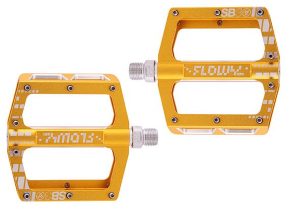 SB3 Flowy AM Flat Pedals Gold