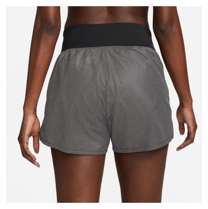 Pantalón Corto Nike Dri-Fit Run Division Reflectiv Negro Gris Mujer