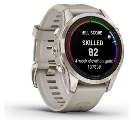 GARMIN Fenix 7S Pro Sapphire Solar - Montre de sport connectée - Argent