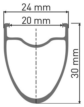 DT Swiss A 1800 Spline DB 30 | 12x100mm | Centerlock front wheel