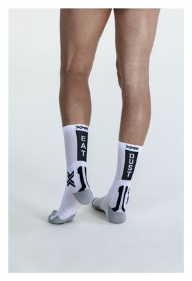 X-Socks Bike Perform Crew Blanco Negro