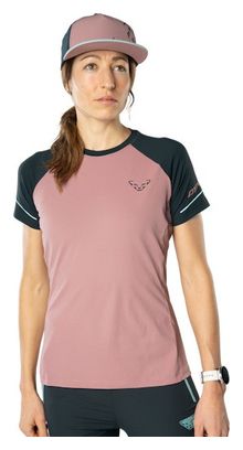 Dynafit Alpine Pro Kurzarmshirt Pink Blau Damen