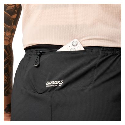 Brooks Cascadia 2-in-1 Shorts, Black, Women's