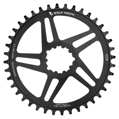 Wolf Tooth Direct Mount Chainring for Sram Drop-Stop B Black