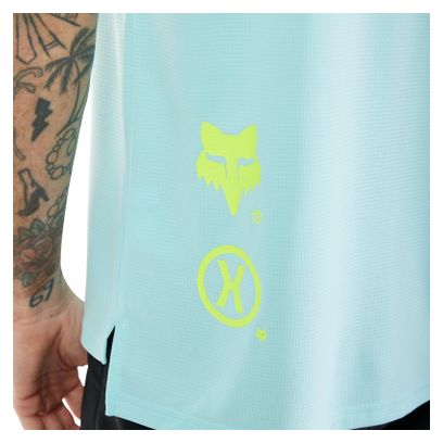 Maillot manches courtes Fox Defend Elevated Bleu Homme
