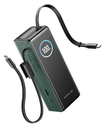 EcoFlow RAPID Power Bank 25K - 170W  câbles intégrés  écran intelligent