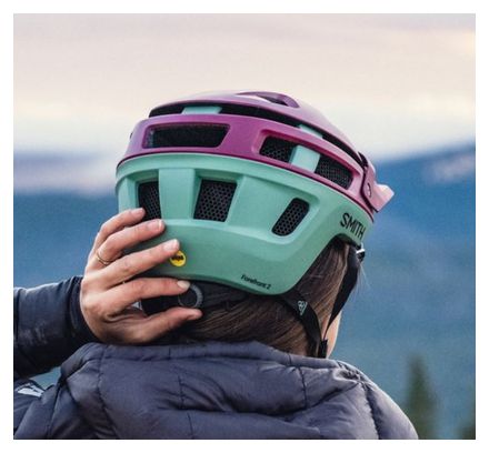 Casco Smith Forefront 2 Mips Merloe Aloe Purple Green Alltricks