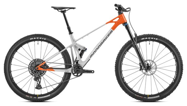 Mondraker Raze Carbon R MTB a sospensione completa Sram GX/NX Eagle 12S 29'' Argento Arancione