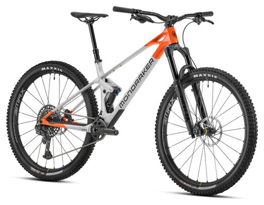 Mondraker Raze Carbon R MTB a sospensione completa Sram GX/NX Eagle 12S 29'' Argento Arancione