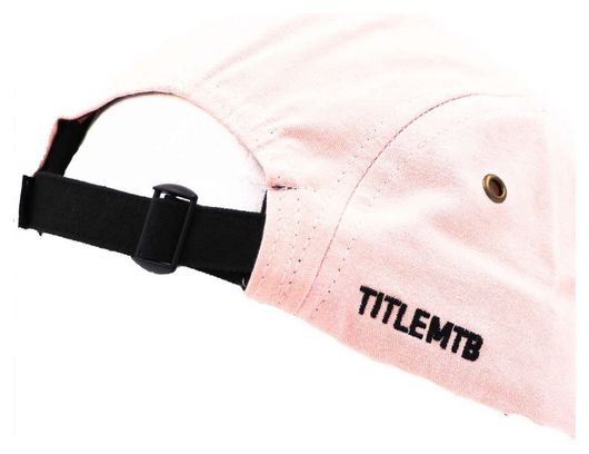 Title Five Panel Pink Cap