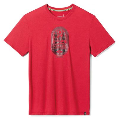 Camiseta <p><strong>Manches Cour</strong></p>tes Smartwool <p><strong>Mtn Trail Graphic SST Rou</strong></p>ge