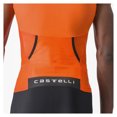 Maglia da triathlon senza maniche Castelli Free Tri 2 Orange