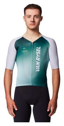 Van Rysel RCR-F Kurzarm-Trikot für Herren, Weiß/Grün