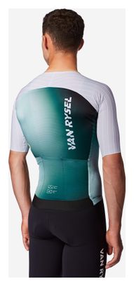 Van Rysel RCR-F Kurzarm-Trikot für Herren, Weiß/Grün